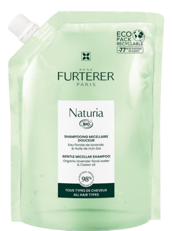 NATURIA shampooing micellaire douceur  Eco recharge 400ml